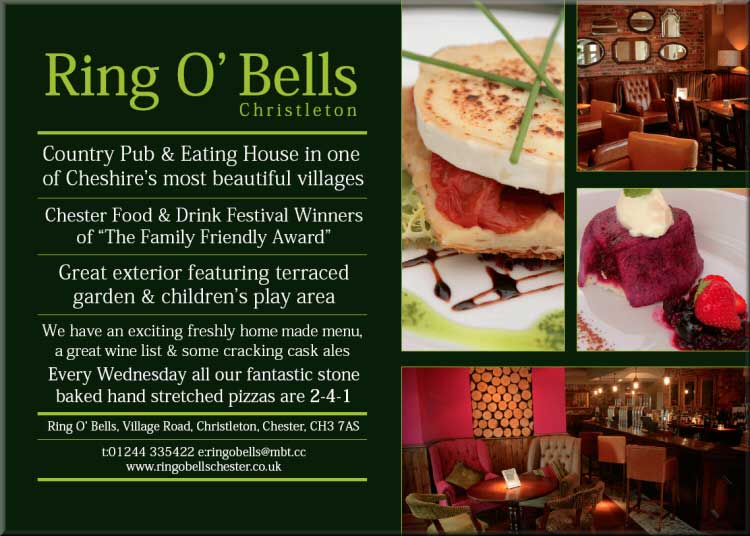 Chestertourist.com - Ring O Bells Menu Please click for www.ringobellschester.co.uk